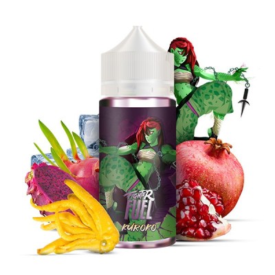 E-liquide Kuroko 100ml Fighter Fuel avec fruits exotiques et personnage fantastique vert E-liquide Kuroko 100ml Fighter Fuel avec fruits exotiques et personnage fantastique vert