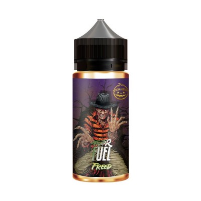 Bouteille d'e-liquide Fighter Fuel, étiquette avec personnage effrayant, Halloween Bouteille d'e-liquide Fighter Fuel, étiquette avec personnage effrayant, Halloween