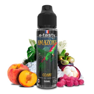 E-liquide Amazone Coari 50ml e-tasty avec fruits exotiques et décor tropical E-liquide Amazone Coari 50ml e-tasty avec fruits exotiques et décor tropical