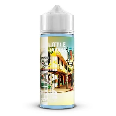 Bouteille e-liquide Little Havana 100ml Miami Vapes, design coloré inspiré de Cuba Bouteille e-liquide Little Havana 100ml Miami Vapes, design coloré inspiré de Cuba