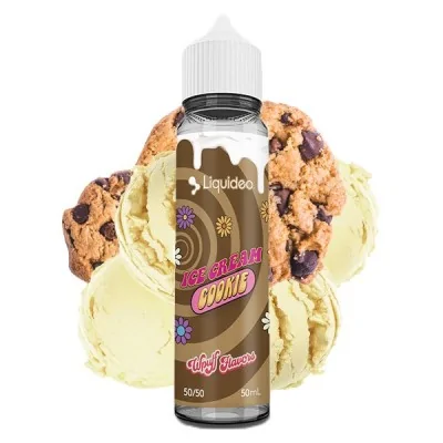 E-liquide Ice Cream Cookie 50ml avec glace vanille et cookies aux pépites de chocolat