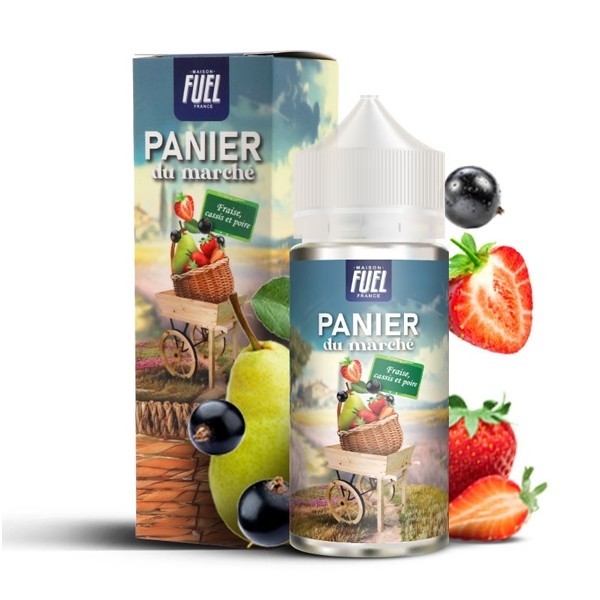E-liquide Fraise Cassis Poire Panier du marché 100ml