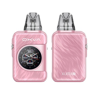 Kit Pod Xlim SQ Pro 2 1600mAh OXVA, rose métallisé avec écran digital, double vue