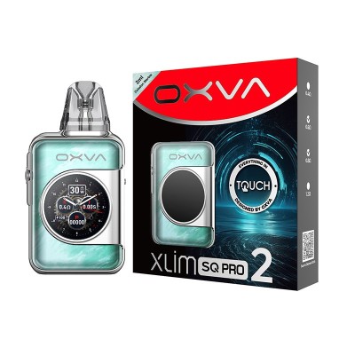 Kit Pod Xlim SQ Pro 2 OXVA avec batterie 1600mAh, boîte et appareil bleu clair