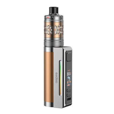 Kit Zelos M80 Aspire avec batterie 2600mAh et clearomiseur Nautilus 3SR, design bronze et argent Kit Zelos M80 Aspire avec batterie 2600mAh et clearomiseur Nautilus 3SR, design bronze et argent