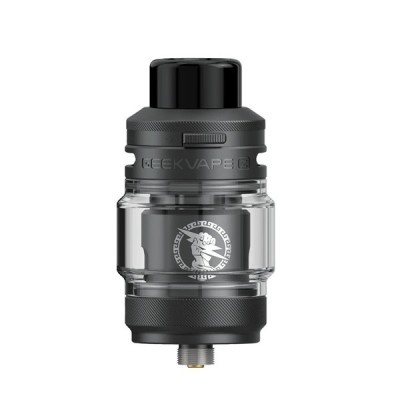 Clearomiseur Z Sub Ohm SE Geekvape 29mm 5.5ml noir avec réservoir en verre et logo visible Clearomiseur Z Sub Ohm SE Geekvape 29mm 5.5ml noir avec réservoir en verre et logo visible