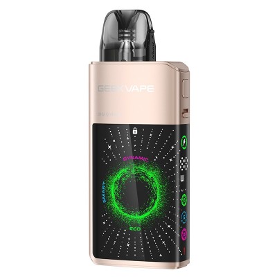 Kit Pod Digi Q Vista 1600mAh GeekVape, or et noir avec écran LED coloré circulaire