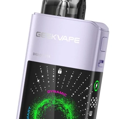 Kit Pod GeekVape Digi Q Vista 1600mAh, écran dynamique vert, design compact violet Kit Pod GeekVape Digi Q Vista 1600mAh, écran dynamique vert, design compact violet