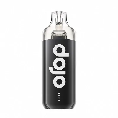 Vaporesso Dojo cigarette électronique noire avec logo blanc et embout transparent Vaporesso Dojo cigarette électronique noire avec logo blanc et embout transparent