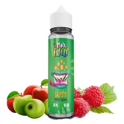 E-liquide Galipette Multi Freeze 50ml avec saveurs de pommes et framboises