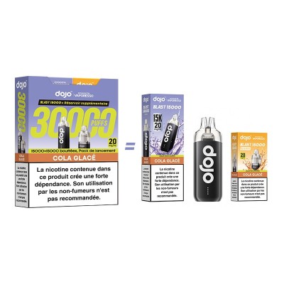 Puff Dojo Blast Bundle 30K Cola Glacé - Cigarette électronique jetable 30000 bouffées Puff Dojo Blast Bundle 30K Cola Glacé - Cigarette électronique jetable 30000 bouffées