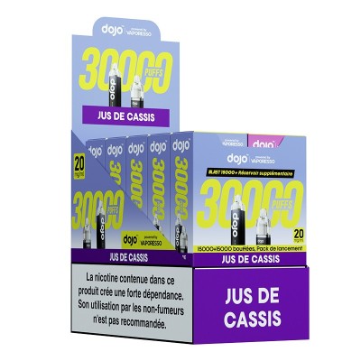 Puff Dojo Blast 30K Jus de Cassis - Cigarette électronique jetable 30000 bouffées en pack Puff Dojo Blast 30K Jus de Cassis - Cigarette électronique jetable 30000 bouffées en pack