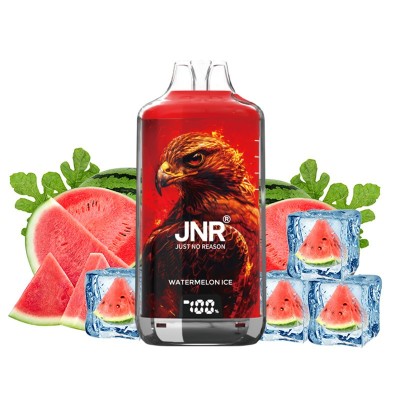 Boisson JNR Watermelon Ice avec image d'aigle, pastèque fraîche et glaçons