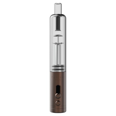 Pipe à eau portable Sunpipe H2OG pour herbes sèches, design cylindrique en métal et verre Pipe à eau portable Sunpipe H2OG pour herbes sèches, design cylindrique en métal et verre