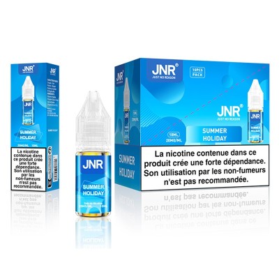 E-liquide JNR Summer Holiday 10ml aux sels de nicotine 20mg, saveur fruits tropicaux E-liquide JNR Summer Holiday 10ml aux sels de nicotine 20mg, saveur fruits tropicaux