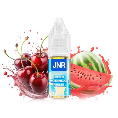 E-liquide JNR saveur cerise pastèque menthe, avec fruits frais éclatés et flacon E-liquide JNR saveur cerise pastèque menthe, avec fruits frais éclatés et flacon