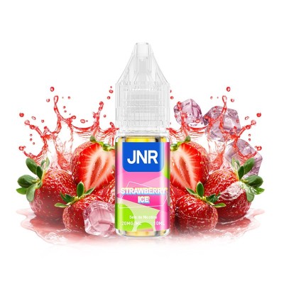 E-liquide JNR Strawberry Ice 10ml, saveur fraise glacée, sel de nicotine 20mg, splash fraises E-liquide JNR Strawberry Ice 10ml, saveur fraise glacée, sel de nicotine 20mg, splash fraises