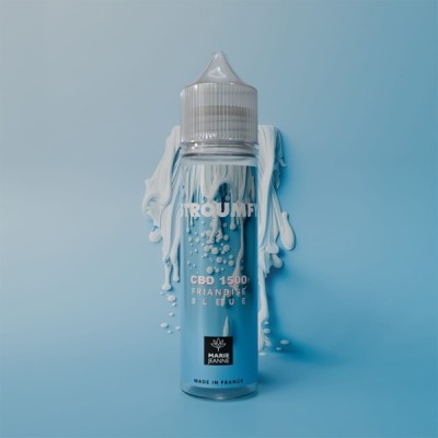 E-liquide CBD Marie Jeanne Stroumfy 50ml, saveur bonbon bleu, bouteille effet givré E-liquide CBD Marie Jeanne Stroumfy 50ml, saveur bonbon bleu, bouteille effet givré
