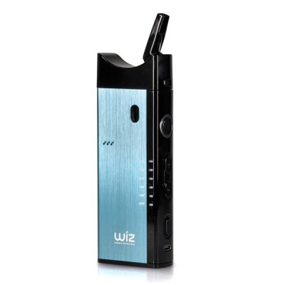 Vaporisateur Wiz Hybrid 2ml, design élégant bleu et noir, compact et portable Vaporisateur Wiz Hybrid 2ml, design élégant bleu et noir, compact et portable