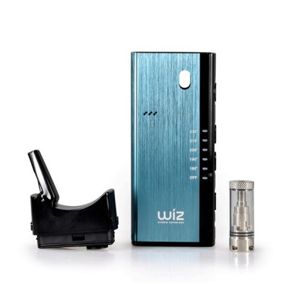 Vaporisateur Wiz bleu avec batterie, réservoir et embout, kit complet pour cigarette électronique Vaporisateur Wiz bleu avec batterie, réservoir et embout, kit complet pour cigarette électronique