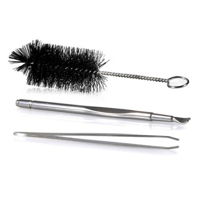 Set de nettoyage pour vaporisateur : brosse, outil métallique et pince pour l'entretien Set de nettoyage pour vaporisateur : brosse, outil métallique et pince pour l'entretien