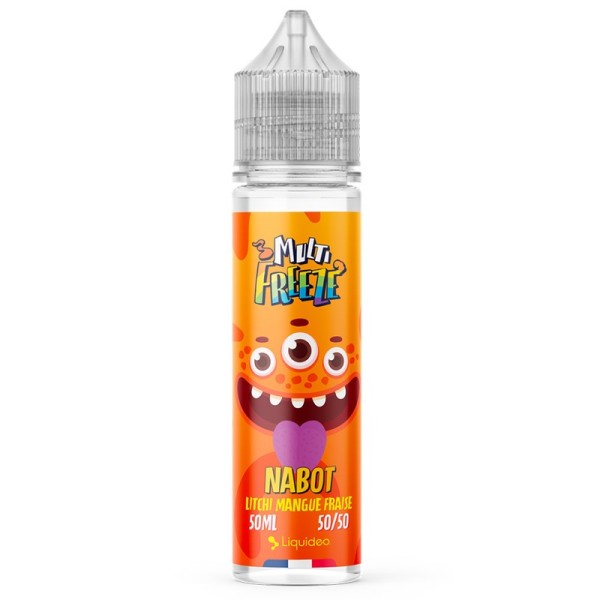 E-liquide Nabot 50ml Multi Freeze Litchi Mangue Fraise - Liquideo