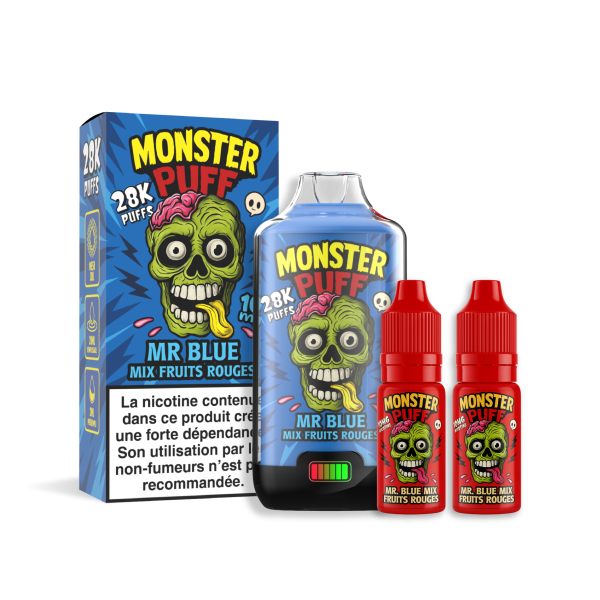 Puff Monster Puff 28k Mr Blue Mix Fruits Rouges