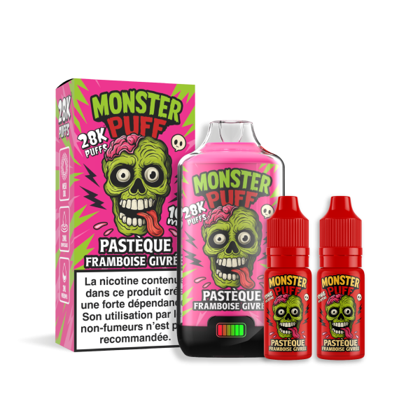 Puff Monster Puff 28k Pastèque Framboise Givrée