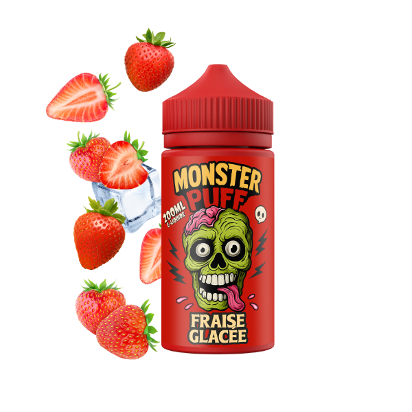 Eliquide Monster Puff 200ml Fraise Glacée