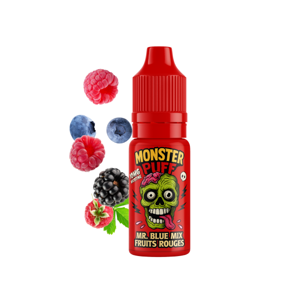 E-liquide Monster Puff 10ml Mr Blue Mix Fruits Rouges