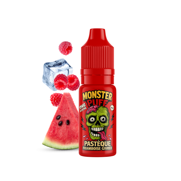 Eliquide Monster Puff 10ml Pastèque Framboise Givrée