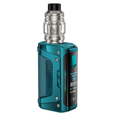 Kit de vapotage Aegis Legend 5 bleu turquoise avec réservoir Z Sub Ohm - Geekvape Kit de vapotage Aegis Legend 5 bleu turquoise avec réservoir Z Sub Ohm - Geekvape