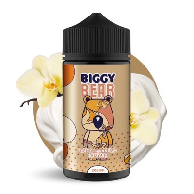 Bouteille e-liquide Biggy Bear Smooth Vanilla Custard 200ml avec vanille et fleurs Bouteille e-liquide Biggy Bear Smooth Vanilla Custard 200ml avec vanille et fleurs
