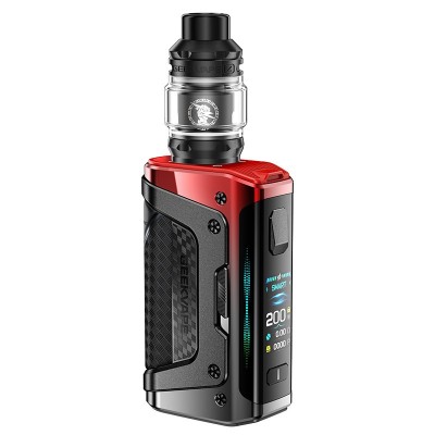 Kit e-cigarette Aegis Legend 5 avec Z Sub Ohm 2021 de Geekvape, rouge et noir, écran LCD Kit e-cigarette Aegis Legend 5 avec Z Sub Ohm 2021 de Geekvape, rouge et noir, écran LCD