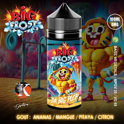 E-liquide Big Frost Da Big Plop 100ml, saveur tropicale ananas mangue pitaya citron