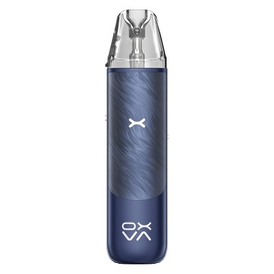 Kit Pod NeXLIM Go 1800mAh OXVA bleu foncé avec finition métallisée et embout transparent