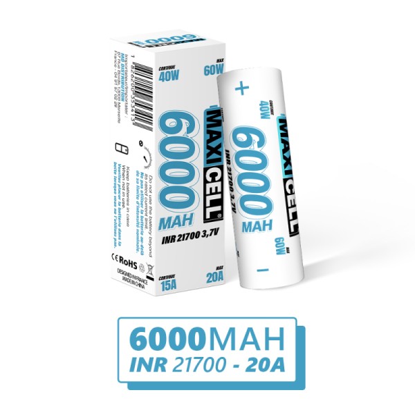 Accu Maxicell 6000 mAh INR 21700 20A