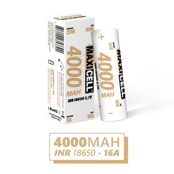 Accu Maxicell INR 18650 - 4000 MAH - 16A
