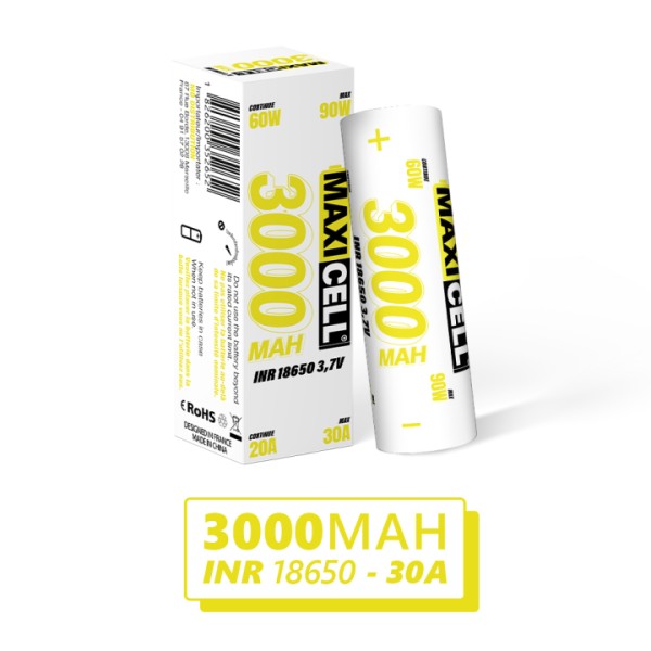 Accu Maxicell INR 18650 3000 mAh 30A