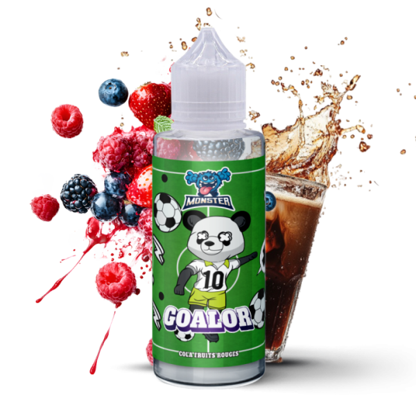 E-liquide GOALOR 200ML Monster Gourmand - Cola Fruits Rouges
