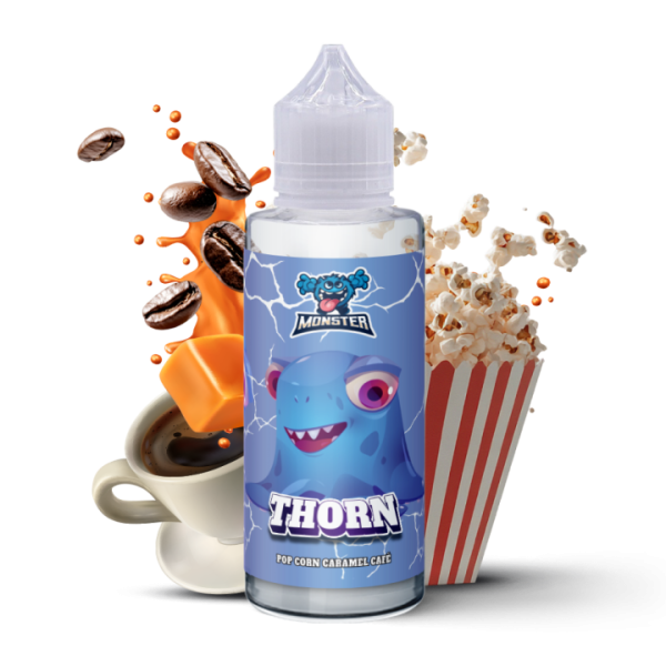 THORN 200ML Monster Gourmand - E-liquide Pop Corn Caramel Café