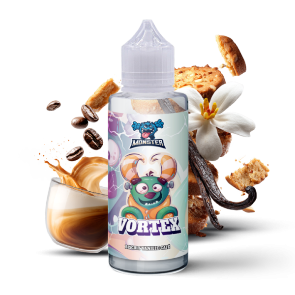E-liquide VORTEX 200ML Monster Gourmand - Biscuit Vanille Café