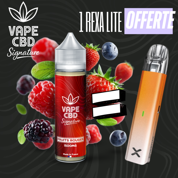 Pack Eliquide CBD Fruits Rouges Vape CBD Signature 50ml