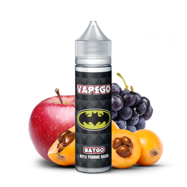 E-liquide BATGO 50ML - Vapego - Nèfle Pomme Raisin