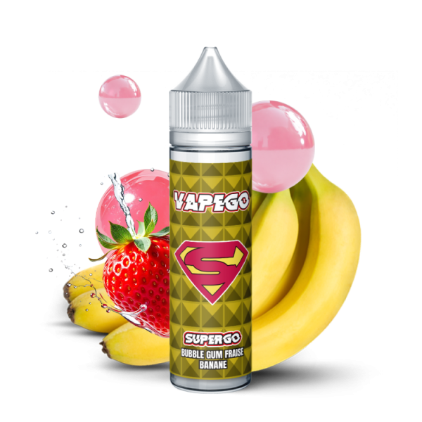 SUPERGO Bubble Gum Fraise Banane - E-liquide 50ml Vapego