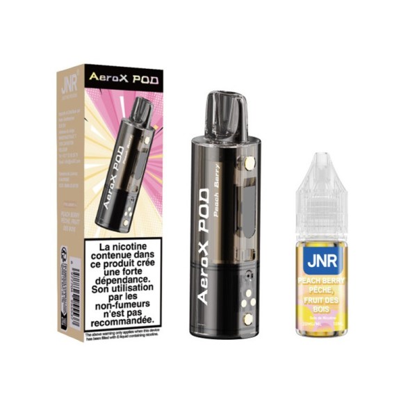Pod JNR AeroX + E-liquide 10ml Peach Berry