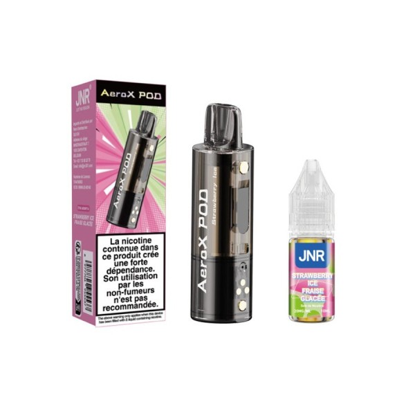 Pod JNR AeroX + E-liquide 10ml Strawberry Ice