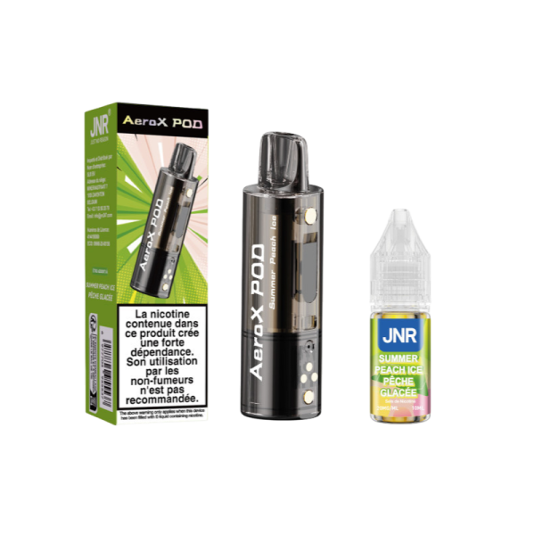 Pod JNR AeroX + E-liquide 10ml Summer Peach Ice