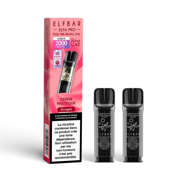 Pod pré-rempli Cerise Pastèque 2ml Elfa Pro - ElfBar (pack de 2)