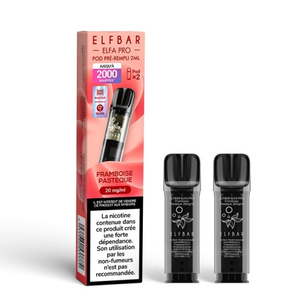 Pod pré-rempli Framboise Pastèque 2ml Elfa Pro - ElfBar (pack de 2)